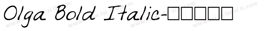 Olga Bold Italic字体转换